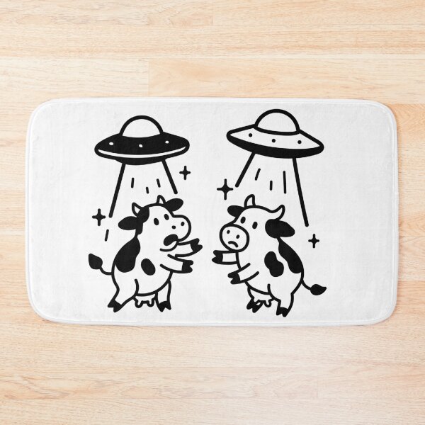 Item preview, Cows being abducted. Cows and Aliens designed and sold by Renlexd.