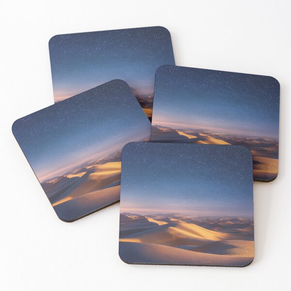 Item preview, Starry Desert Dunes at Twilight – Golden Sands & Milky Way Glow designed and sold by EK-World.