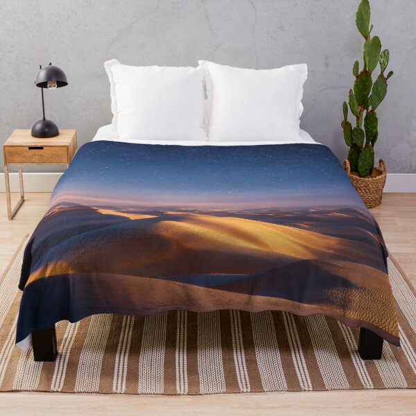 Item preview, Starry Desert Dunes at Twilight – Golden Sands & Milky Way Glow designed and sold by EK-World.