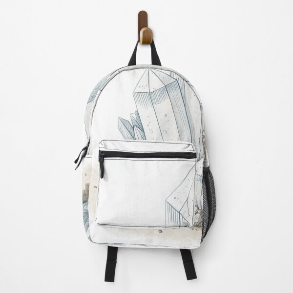 Item preview, Crystal Cluster Sketch — Minimal Mineral Line Art in Soft Blue | Calm Geology Aesthetic designed and sold by VivoStudio.