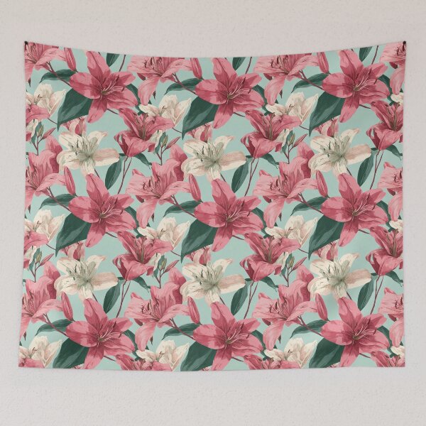 Item preview, Colorful Lilies Floral  - Birth Flower Pattern  - Moms Day Gifts designed and sold by RoyalStarsPatts.