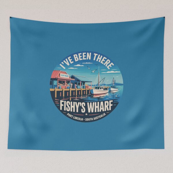 Item preview, I’ve Been There — Fishy’s Wharf | Port Lincoln SA Travel Sticker designed and sold by Random Designs.