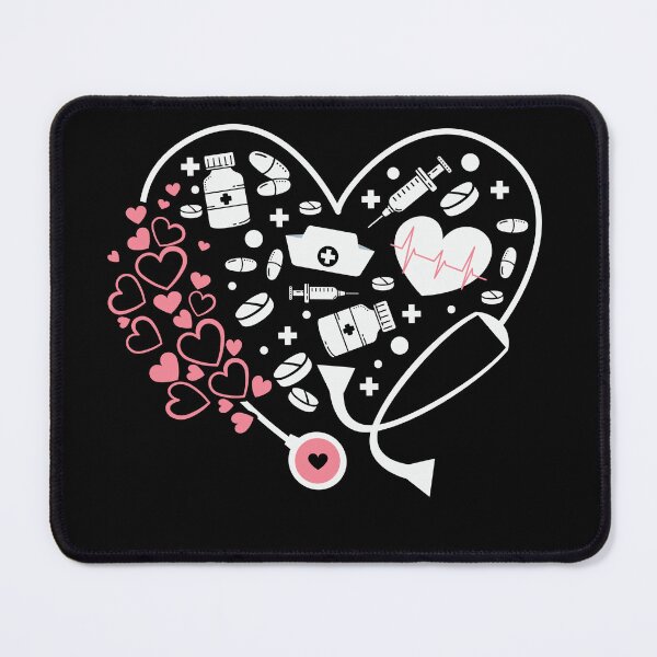 Item preview, Medical Love: Stethoscope Heart with Healthcare Icons designed and sold by Polarisofficial.