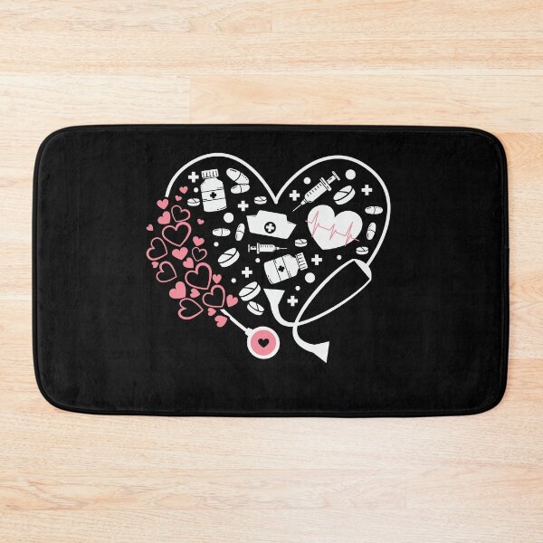 Item preview, Medical Love: Stethoscope Heart with Healthcare Icons designed and sold by Polarisofficial.