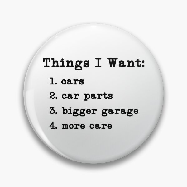 Item preview, Things I Want Cars, Car Enthusiast Dad designed and sold by CloudyPress.