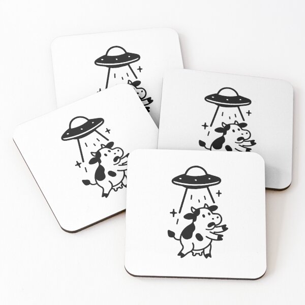 Item preview, Cows being abducted. Cows and Aliens. Cow 2 designed and sold by Renlexd.