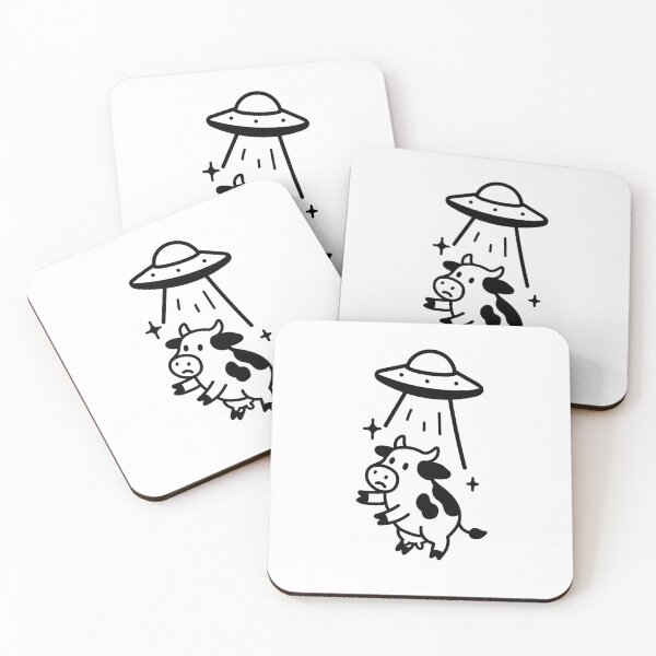 Item preview, Cows being abducted. Cows and Aliens. Cow 1 designed and sold by Renlexd.