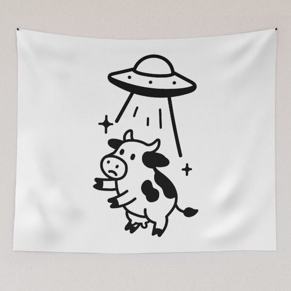 Item preview, Cows being abducted. Cows and Aliens. Cow 1 designed and sold by Renlexd.