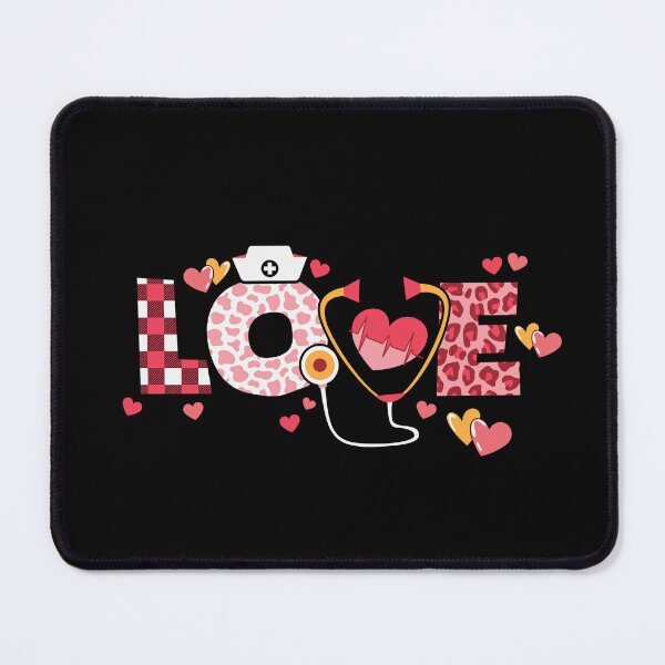 Item preview, Nurse LOVE: Mixed Patterns Typography with Stethoscope & Hearts designed and sold by Polarisofficial.