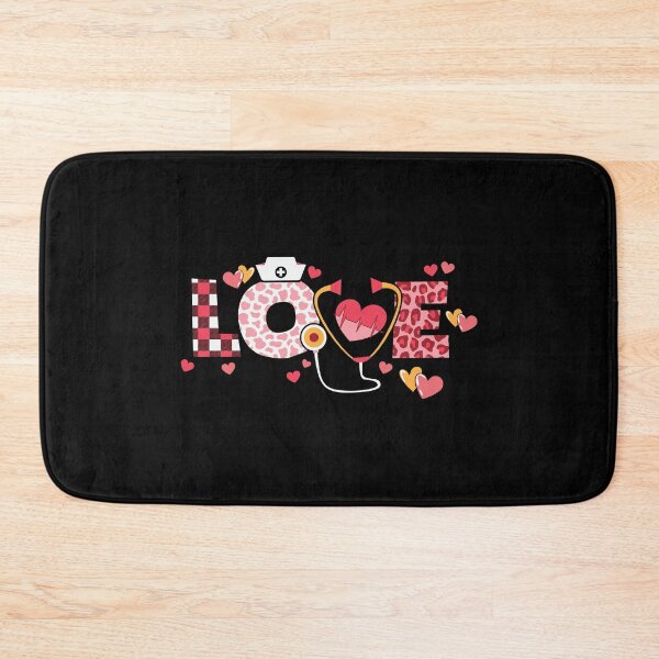 Item preview, Nurse LOVE: Mixed Patterns Typography with Stethoscope & Hearts designed and sold by Polarisofficial.