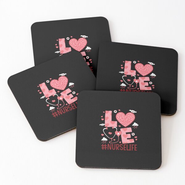 Item preview, Nurse Life LOVE: Leopard Heart & Stethoscope Valentine Design designed and sold by Polarisofficial.