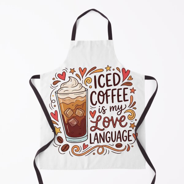 Item preview, Iced Coffee Is My Love Language Cute Coffee Quote Illustration designed and sold by Lulunza.