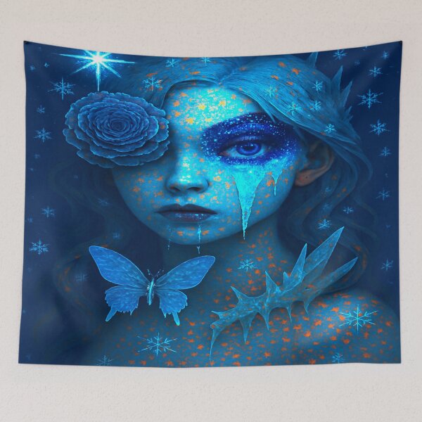 Item preview, The Face of the Snowflake Muse designed and sold by Ecosetereos.