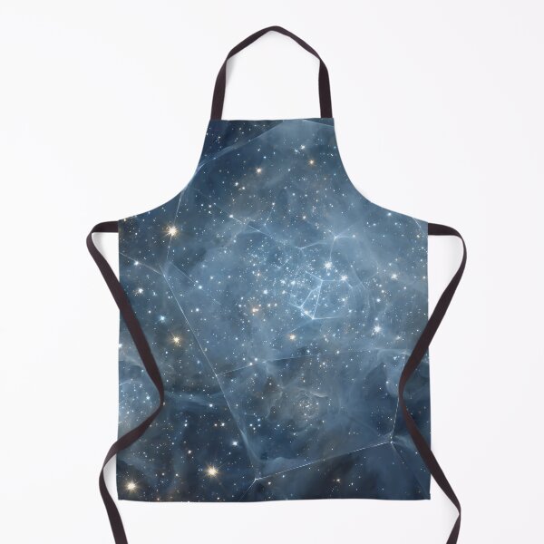 Item preview, Crystalline Nebula Glow – Golden Stars in Blue Cosmos designed and sold by EK-World.
