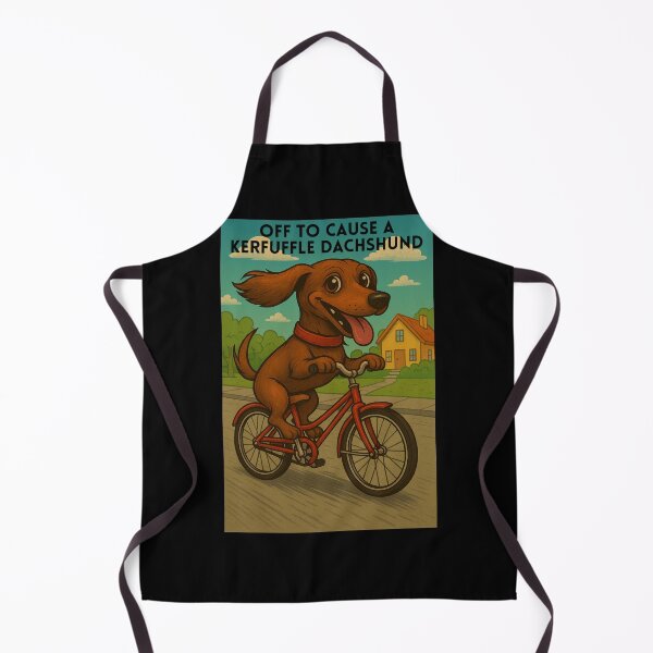 Item preview, Off to Cause A Kerfuffle Dachshund designed and sold by JI-PIXEL-PLACE.