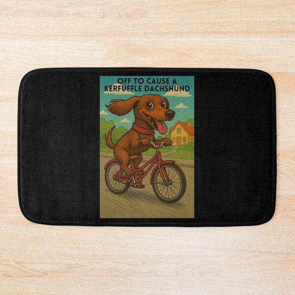 Item preview, Off to Cause A Kerfuffle Dachshund designed and sold by JI-PIXEL-PLACE.
