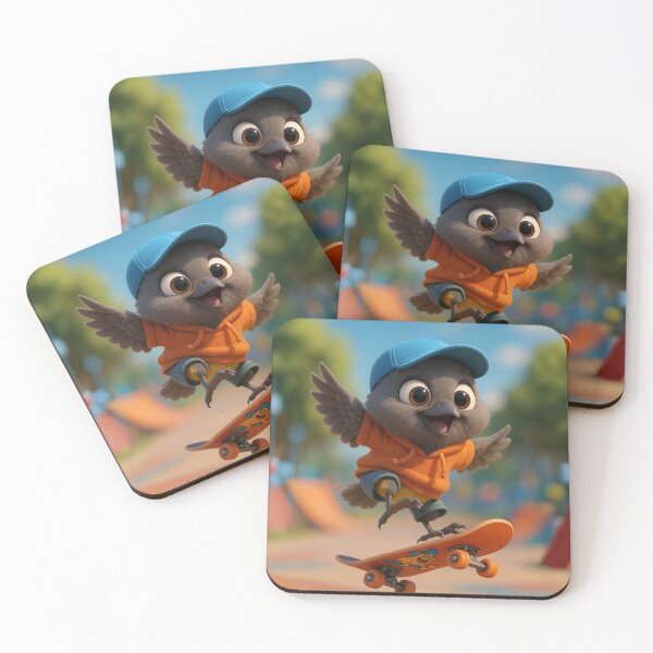 Item preview, Skater Mourning Warbler designed and sold by Sillytoe.