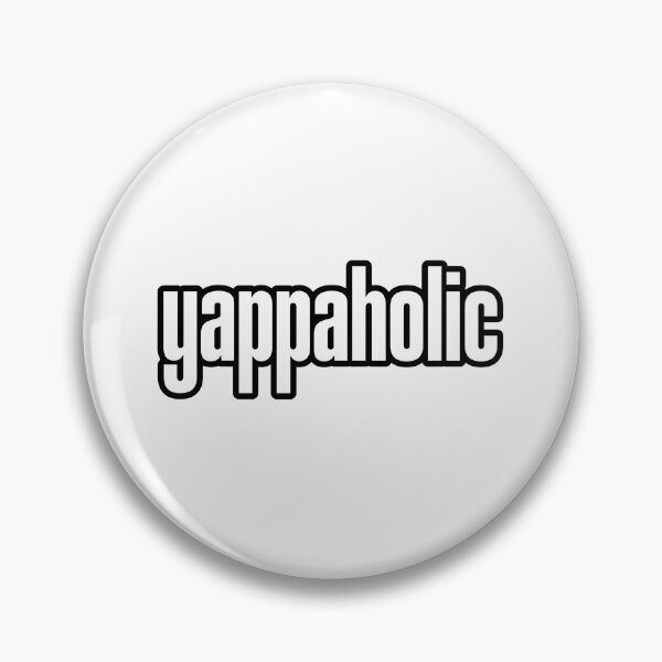 Item preview, yappaholic, Yap Memes Outline Typography designed and sold by Memes N Lore .