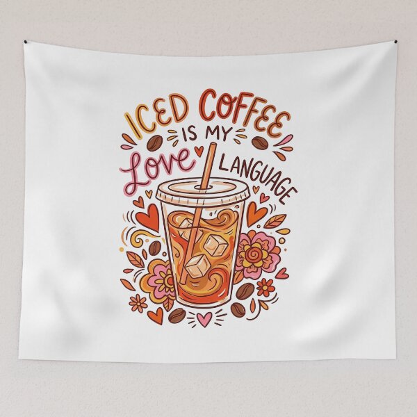 Item preview, Iced Coffee Is My Love Language Cute Iced Coffee Art for Coffee Lovers designed and sold by Lulunza.
