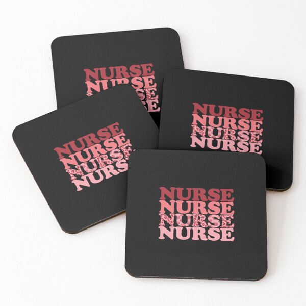 Item preview, Retro Nurse Stacked Typography: Leopard & Kiss Pattern Design designed and sold by Polarisofficial.
