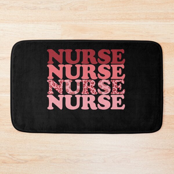Item preview, Retro Nurse Stacked Typography: Leopard & Kiss Pattern Design designed and sold by Polarisofficial.