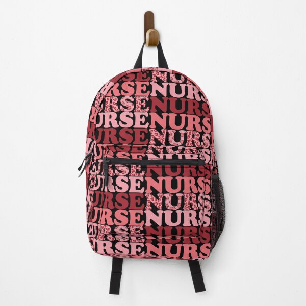 Item preview, Retro Nurse Stacked Typography: Leopard & Kiss Pattern Design designed and sold by Polarisofficial.