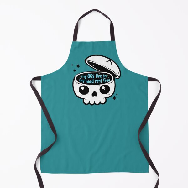 Item preview, My OCs Live in My Head Rent Free Skull designed and sold by picadillyprints.