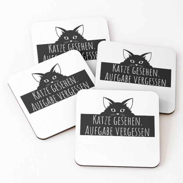 Item preview, Katze gesehen. Aufgabe vergessen – Lustiger Katzen Spruch Sticker designed and sold by GOTCHO1.