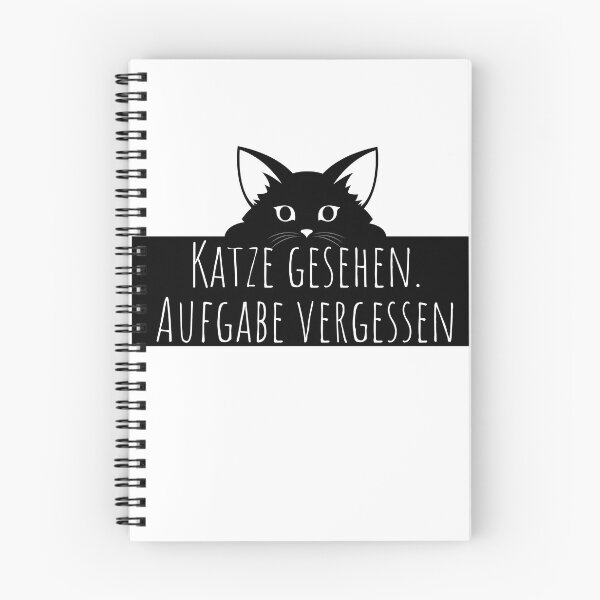 Item preview, Katze gesehen. Aufgabe vergessen – Lustiger Katzen Spruch Sticker designed and sold by GOTCHO1.