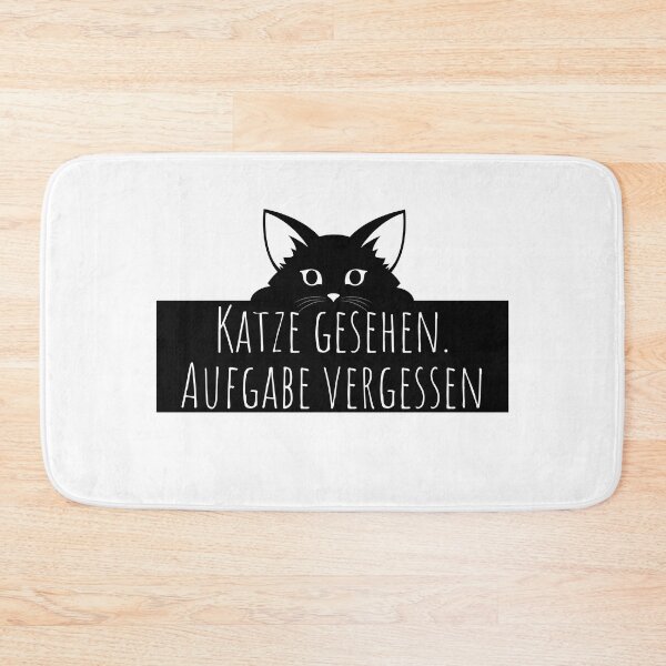 Item preview, Katze gesehen. Aufgabe vergessen – Lustiger Katzen Spruch Sticker designed and sold by GOTCHO1.