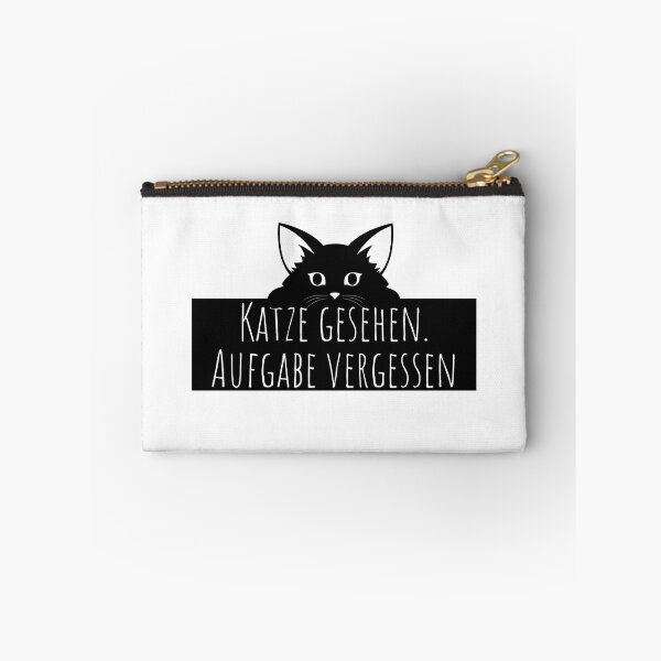 Item preview, Katze gesehen. Aufgabe vergessen – Lustiger Katzen Spruch Sticker designed and sold by GOTCHO1.