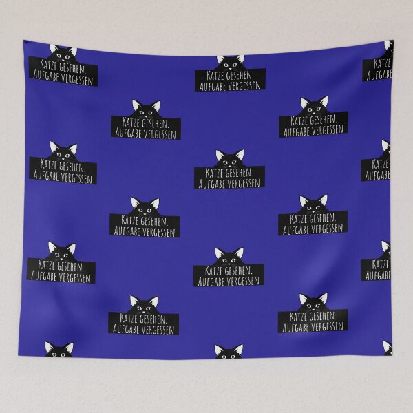 Item preview, Katze gesehen. Aufgabe vergessen – Lustiger Katzen Spruch Sticker designed and sold by GOTCHO1.