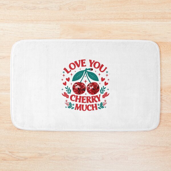 Item preview, Love You Cherry Much: Retro Disco Cherries & Hearts designed and sold by Polarisofficial.