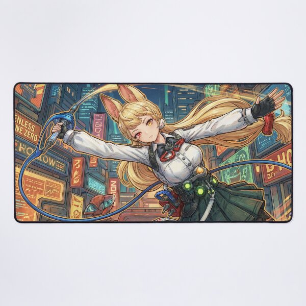 Item preview, Alice Thymefield Zenless Zone Zero Mousepad Large Print Desk Mat Rabbit Maid Wonderland Tea Party designed and sold by Senpaiwaves.