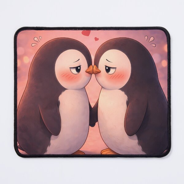 Item preview, Two penguins standing face to face designed and sold by DiadNoche.