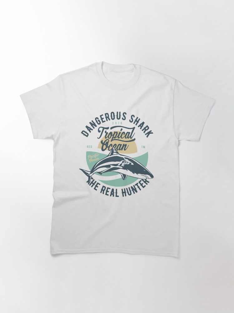 Alternate view of Dangerous Shark Real Hunter T-shirt Classic T-Shirt