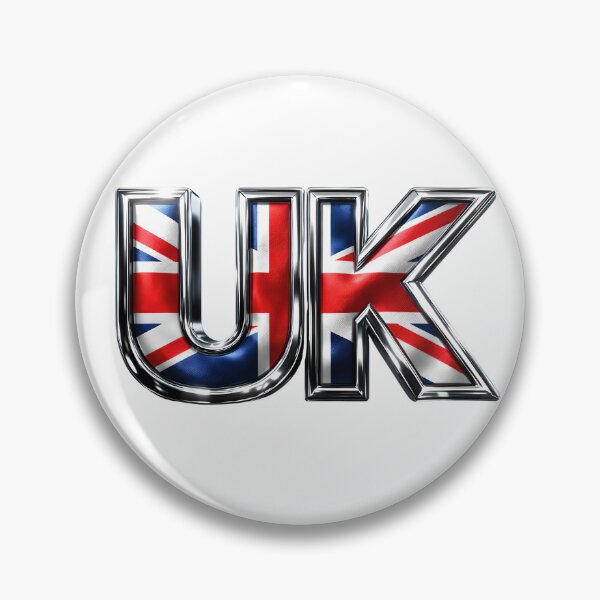 Item preview, UK Flag Chrome designed and sold by GamerGearTees.