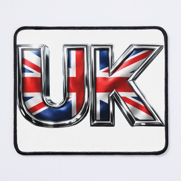 Item preview, UK Flag Chrome designed and sold by GamerGearTees.