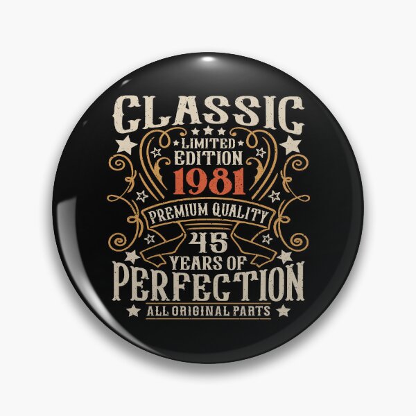 Item preview, 45th Birthday Vintage 1981 Classic 45 Years Old Men designed and sold by eclecTEEq.