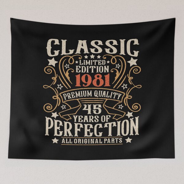 Item preview, 45th Birthday Vintage 1981 Classic 45 Years Old Men designed and sold by eclecTEEq.