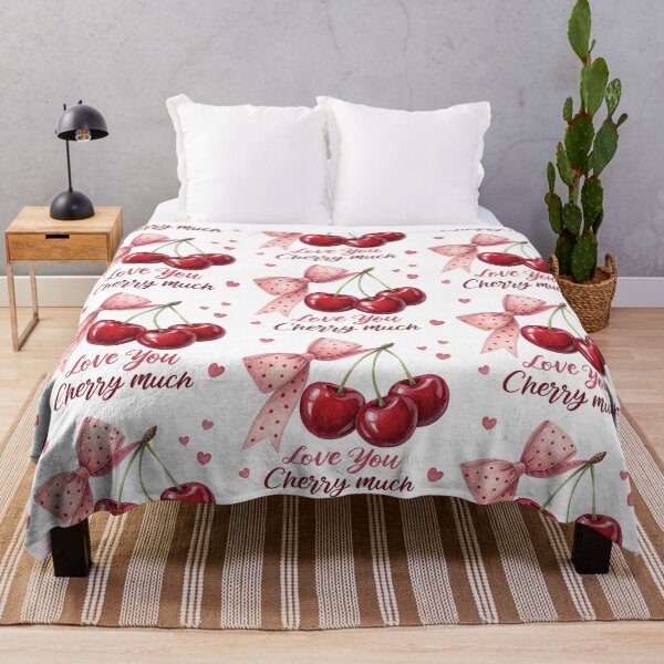 Item preview, Watercolor Trio: Red Cherries & Pink Polka Dot Bow designed and sold by Polarisofficial.