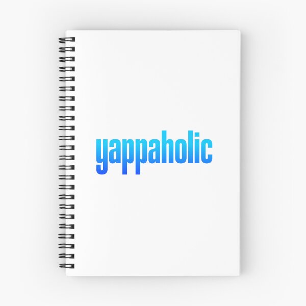 Item preview, yappaholic, Yap Memes Blue Typography designed and sold by Memes N Lore .