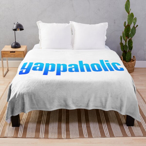 Item preview, yappaholic, Yap Memes Blue Typography designed and sold by Memes N Lore .