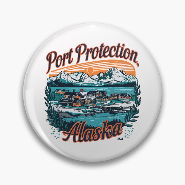 Item preview, Port Protection Alaska T-Shirt – Cozy Coastal Village Adventure Illustration designed and sold by paulo silveira.