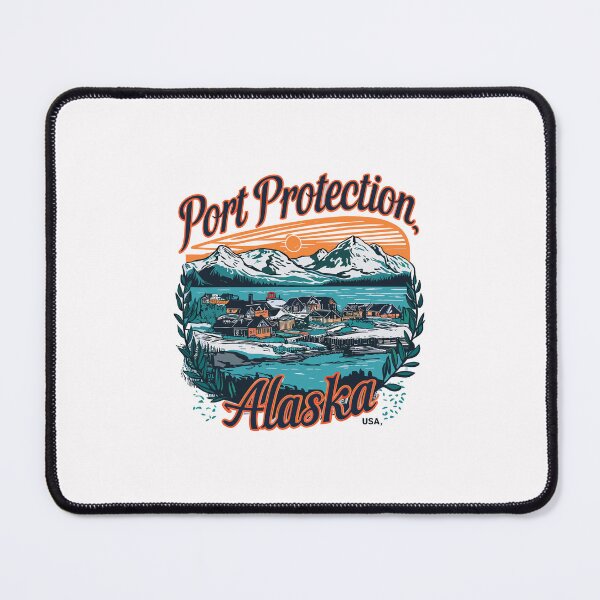 Item preview, Port Protection Alaska T-Shirt – Cozy Coastal Village Adventure Illustration designed and sold by paulo silveira.