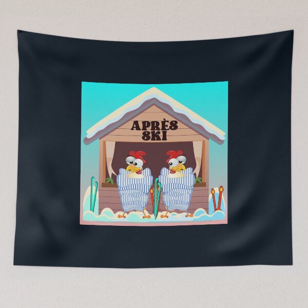 Item preview, Après-Ski Ski Hut Chickens designed and sold by minimalartstory.