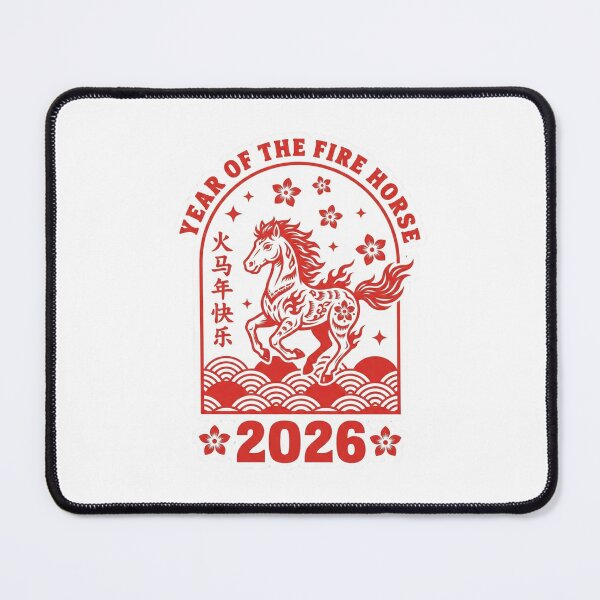 Item preview, 2026 Year of the Fire Horse Chinese Zodiac Meaning Red Gold designed and sold by ArtzyFlow.