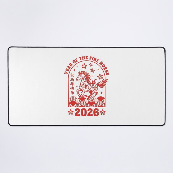 Item preview, 2026 Year of the Fire Horse Chinese Zodiac Meaning Red Gold designed and sold by ArtzyFlow.