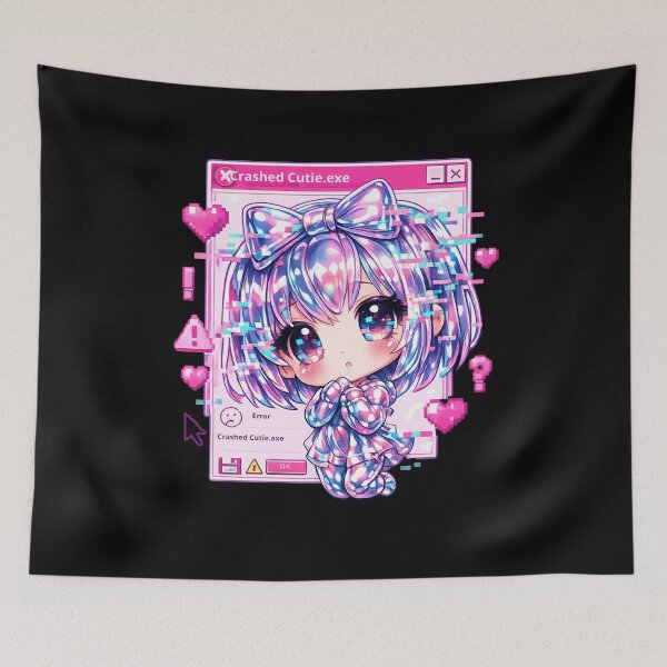 Item preview, Crashed Cutie.exe – Glitch Y2K Chibi Error Aesthetic designed and sold by R3X .