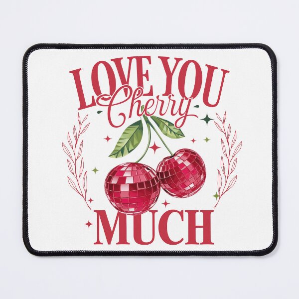 Item preview, Love You Cherry Much: Geometric Disco Cherries & Elegant Laurel designed and sold by Polarisofficial.